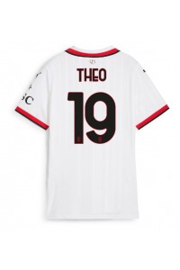 Fotbalové Dres AC Milan Theo Hernandez #19 Dámské Venkovní Oblečení 2024-25 Krátký Rukáv